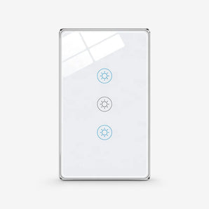 HomeModrn Touch Glass 3 way light switch