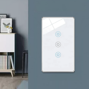HomeModrn Touch Glass 3 way light switch