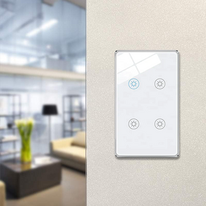 HomeModrn smart home customized zigbee tuya  US wall touch switch 4 way light switch wall touch light switch
