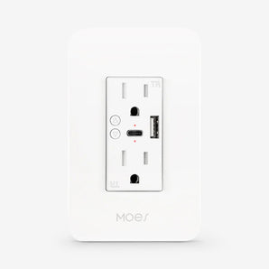 HomeModrn WiFi Wall Socket With USB Type C Circuit Breaker